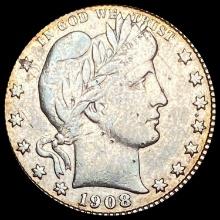 1908-S Barber Silver Quarter NEARLY UNCIRCULATED