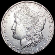 1891 Silver Morgan Dollar CLOSELY UNCIRCULATED