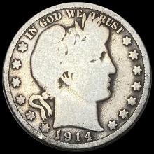 1914 Silver Barber Half Dollar NICELY CIRCULATED