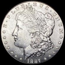 1887 Silver Morgan Dollar GEM BU