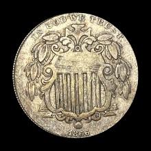 1866 Shield Nickel NEARLY UNCIRCULATED