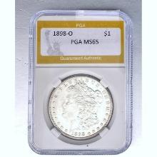 1898-O Morgan Dollar PGA MS65