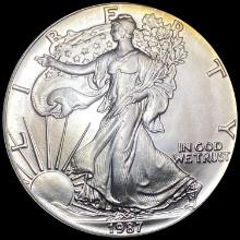 1987 1 oz Silver American Eagle $1 GEM BU