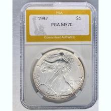 1992 Silver Eagle PGA MS70