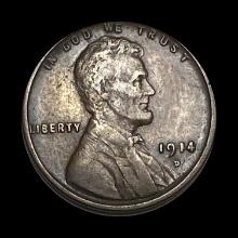 1914-D Lincoln Wheat Cent LIGHTLY CIRCULATED
