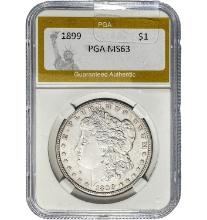 1899 Morgan Dollar PGA MS63 SILVER