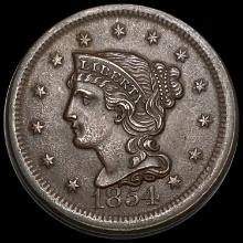 1854 Braided Hair Large Cent UNCIRCULATED