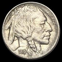 1916-D Buffalo Nickel NEARLY UNCIRCULATED
