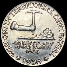 1936 Silver Wisconsin Territorial Half Dollar GEM BU