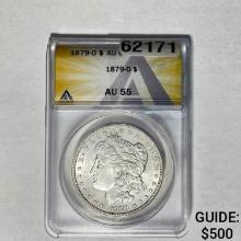 1879-O Morgan Dollar ANACS AU55 SILVER