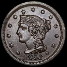 1853 Braided Hair Large Cent UNCIRCULATED
