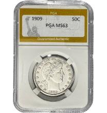 1909 Barber Half Dollar PGA MS63