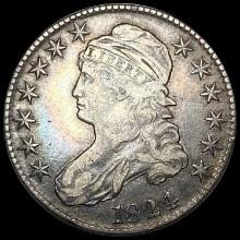 1824 Capped Bust Half Dollar LIGHTLY CIRCULATED