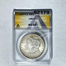 1883-O Morgan Dollar ANACS MS 62 SILVER