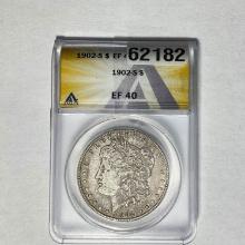 1902-S Morgan Dollar ANACS EF 40 SILVER