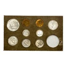 1957-D U.S. Mint Set [9] Coins 1C-50C