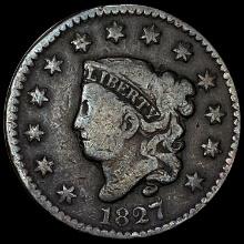 1827 Copper Large Cent NICELY CIRCULATED