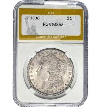 1896 Morgan Dollar PGA MS62 SILVER
