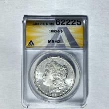 1880-S Morgan Dollar ANACS MS 63 SILVER