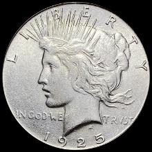 1925 Silver Peace Dollar CLOSELY UNCIRCULATED