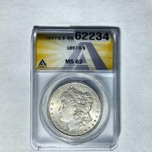 1897-S Morgan Dollar ANACS MS62 SILVER