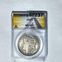1902 Morgan Dollar ANACS MS 61 SILVER
