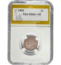 1908 1C Indian Head PGA MS65+ RB