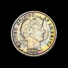 1894 Barber Dime LIGHTLY CIRCULATED