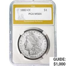 1882-CC Morgan Silver Dollar PGA MS64