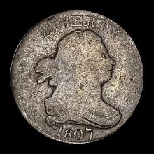 1807 Copper Half Cent NICELY CIRCULATED