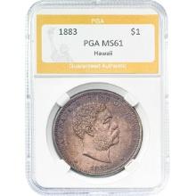 1883 Kingdom of Hawaii Dollar PGA MS61