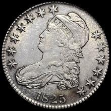 1825 Capped Bust Half Dollar CLOSELY UNCIRCULATED