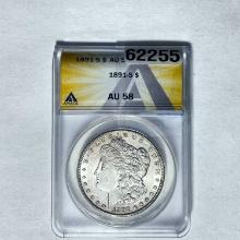1891-S Morgan Dollar ANACS AU 58 SILVER