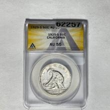 1925-S California Jubilee Half Dollar ANACS AU 55