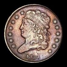 1832 Classic Head Half Cent NEARLY UNCIRCULATED