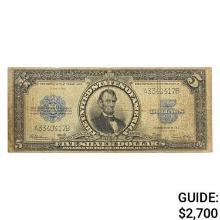 1923 $5 "PORTHOLE" SILVER CERTIFICATE VF