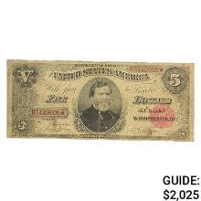 1891 $5 "GENERAL THOMAS" TREASURY NOTE