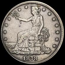 1878-S Silver Trade Dollar NEARLY UNCIRCULATED