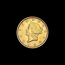 1853 Gold $1 Liberty Head UNCIRCULATED