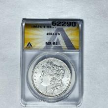 1883-O Morgan Dollar ANACS MS61 SILVER