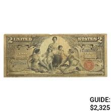 1896 $2 "EDUCATIONAL" SILVER CERTIFICATE VERY FINE