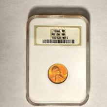 1946 1C Lincoln Wheat NGC MS66 RD