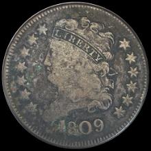 1809 Classic Head Half Cent LIGHTLY CIRCULATED
