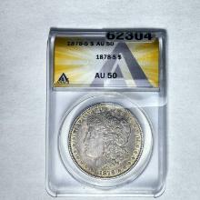 1878-S Morgan Dollar ANACS AU 50 SILVER