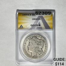 1904-S Morgan Dollar ANACS Good 4 SILVER