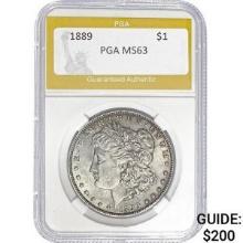1889 Morgan Silver Dollar PGA PGA MS63