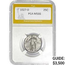 1927 Standing Liberty Quarter PGA MS66