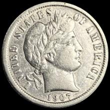 1907-O Silver Barber Dime CLOSELY UNCIRCULATED