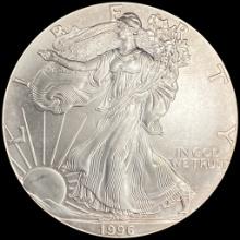 1996 1 oz Silver American Eagle $1 GEM BU