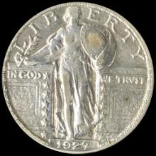 1927 Standing Liberty Silver Quarter CHOICE AU